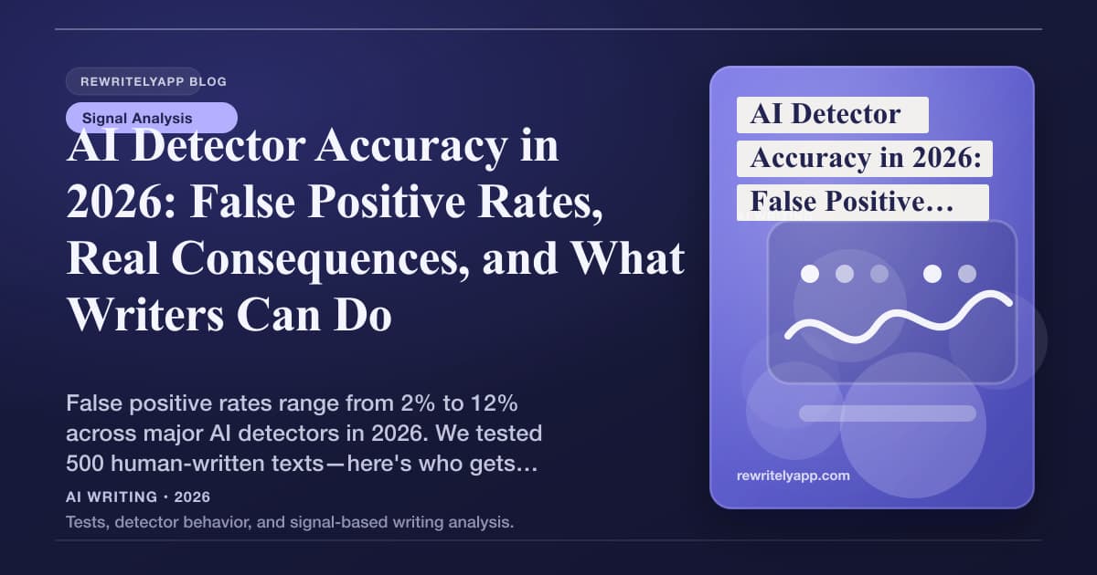 Precisão dos Detectores de IA em 2026: Taxas de Falso Positivo, Consequências Reais e o Que os Escritores Podem Fazer