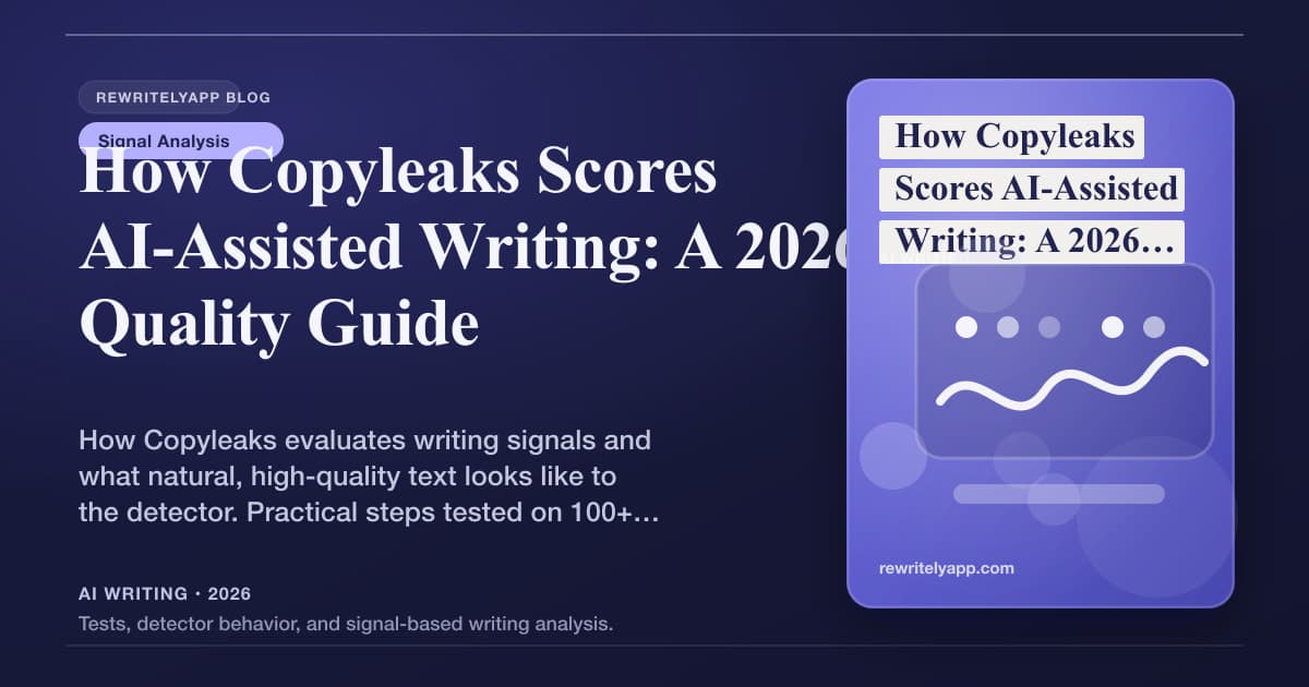 How Copyleaks Scores AI-Assisted Writing: A 2026 Quality Guide