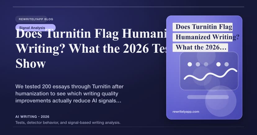 Erkennt Turnitin humanisiertes Schreiben? Was die Tests von 2026 zeigen