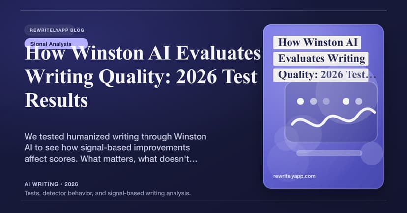 Wie Winston AI die Schreibqualität bewertet: Testergebnisse 2026